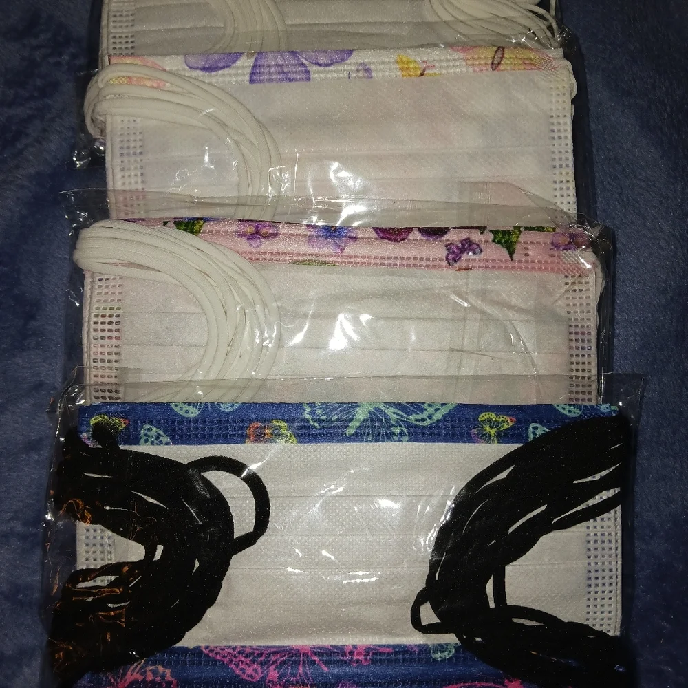 NEW! Medical Grade Cloth Disposable Face Masks in Spring Themes